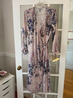 H&M Floral Purple Wrap Dress